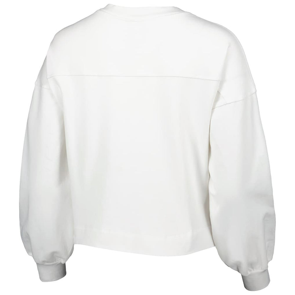 NBA - Golden State Warriors Lusso Women's Lola Ball and Chain Pullover Sweatshirt - White