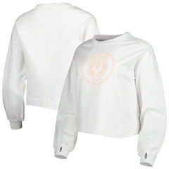 NBA - Phoenix Suns Lusso Women's Lola Ball and Chain Pullover Sweatshirt - White
