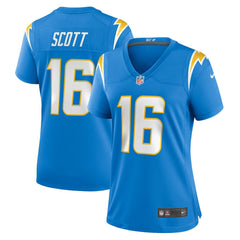 JK Scott Los Angeles Chargers Women's Game Jersey Powder Blue - Nike