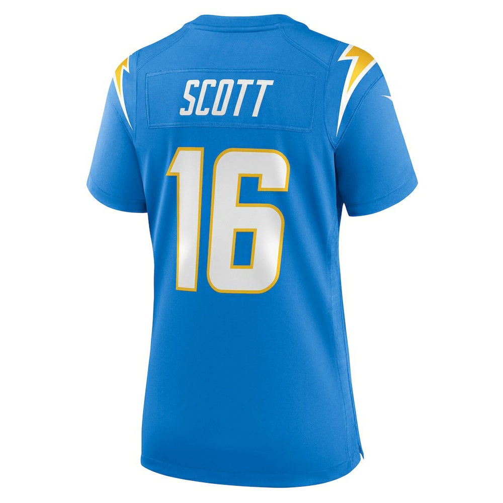 JK Scott Los Angeles Chargers Women's Game Jersey Powder Blue - Nike