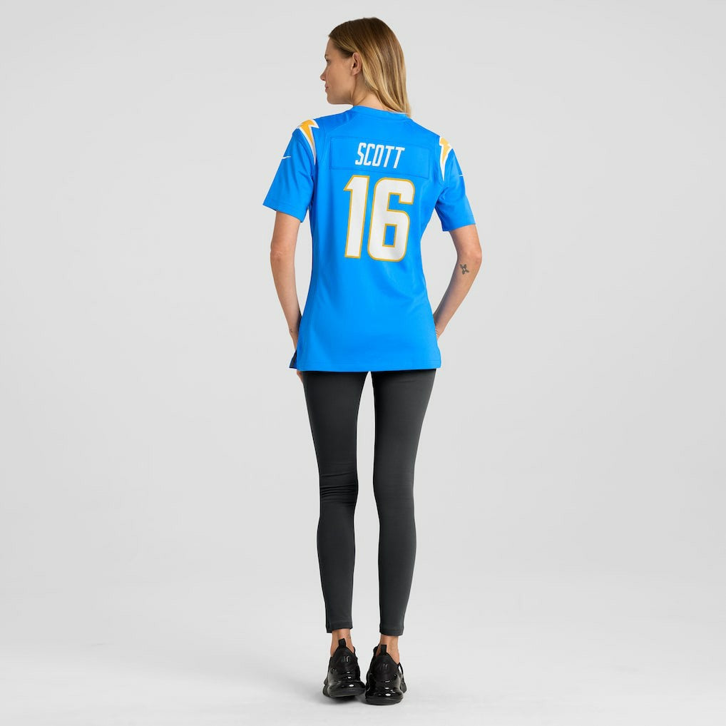 JK Scott Los Angeles Chargers Women's Game Jersey Powder Blue - Nike