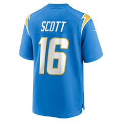JK Scott Los Angeles Chargers Game Jersey Powder Blue - Nike