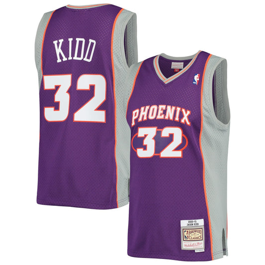 Jason Kidd Phoenix Suns Big & Tall Hardwood Classics 2000/01 Swingman Jersey - Purple | NBA Jerseys