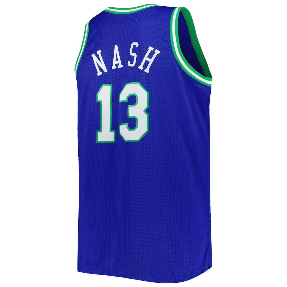 Mitchell & Ness - Steve Nash Dallas Mavericks Big & Tall Hardwood Classics 1998/99 Swingman Jersey - Blue