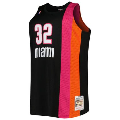 Shaquille O'Neal Miami Heat Big & Tall Hardwood Classics 2005/06 Swingman Jersey - Black | NBA Jerseys
