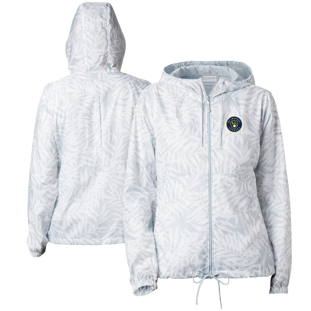 Milwaukee Brewers Columbia Women's Flash Forward Full-Zip Windbreaker Jacket Sale