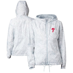 Philadelphia Phillies Columbia Women's Flash Forward Full-Zip Windbreaker Jacket Clearance