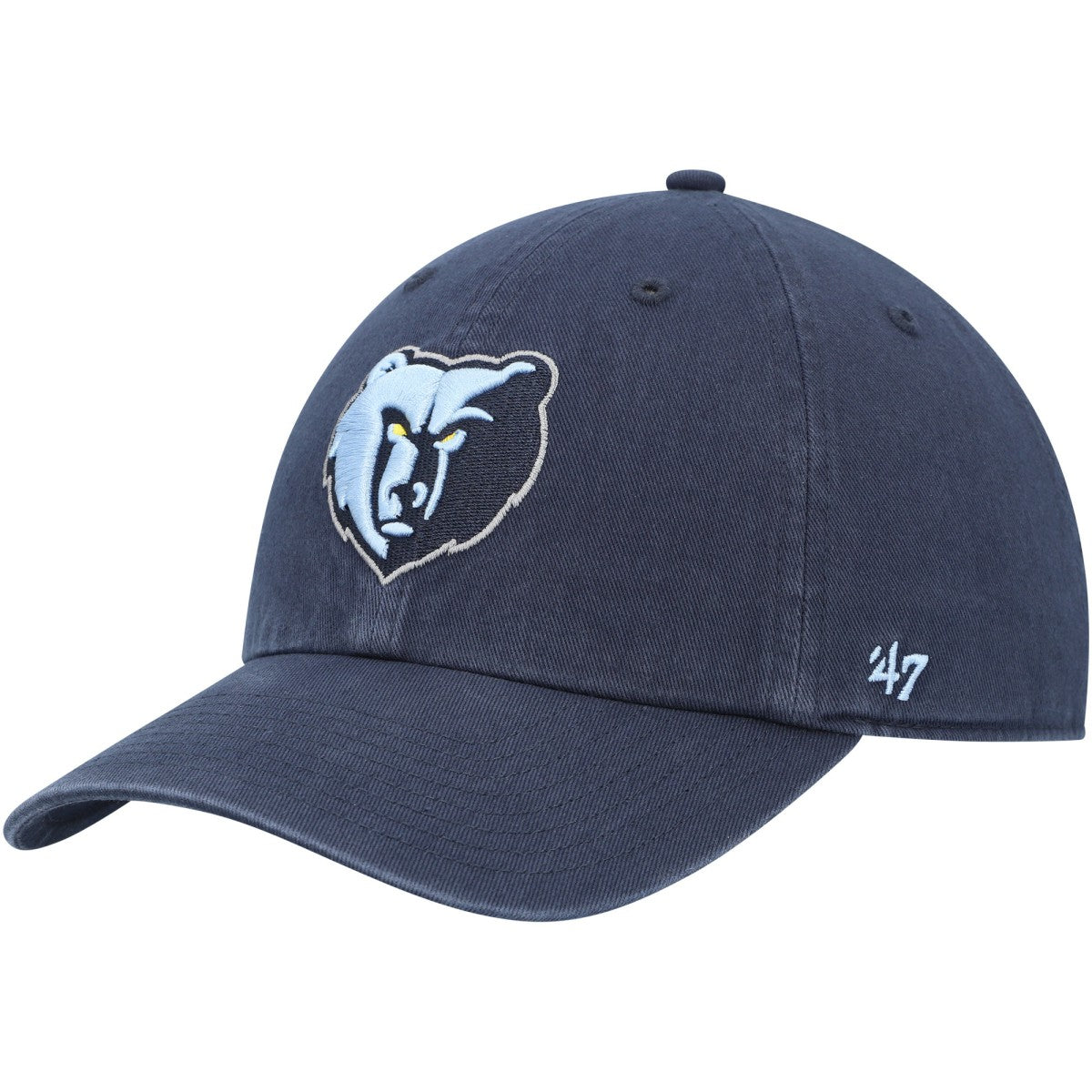 47 brand - Memphis Grizzlies '47 Core Logo Clean Up Adjustable Hat - Navy