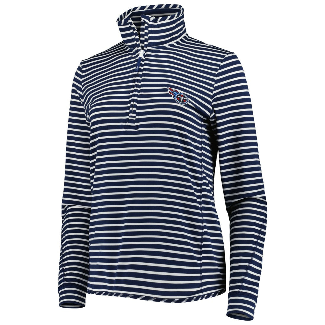 Tennessee Titans Vineyard Vines Women's Sankaty Shep Half-Zip Pullover Top Navy - NFL