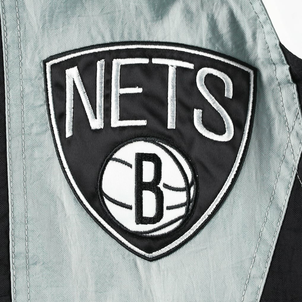 NBA - Brooklyn Nets Starter Body Check Raglan Hoodie Half-Zip Jacket - Black