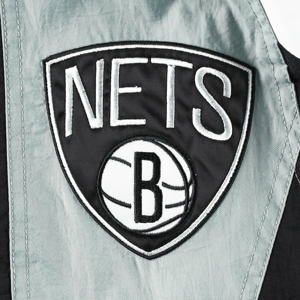 NBA - Brooklyn Nets Starter Body Check Raglan Hoodie Half-Zip Jacket - Black