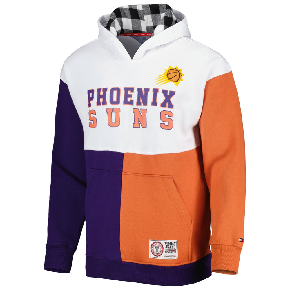 NBA - Phoenix Suns Tommy Jeans Andrew Split Pullover Hoodie - White/Purple