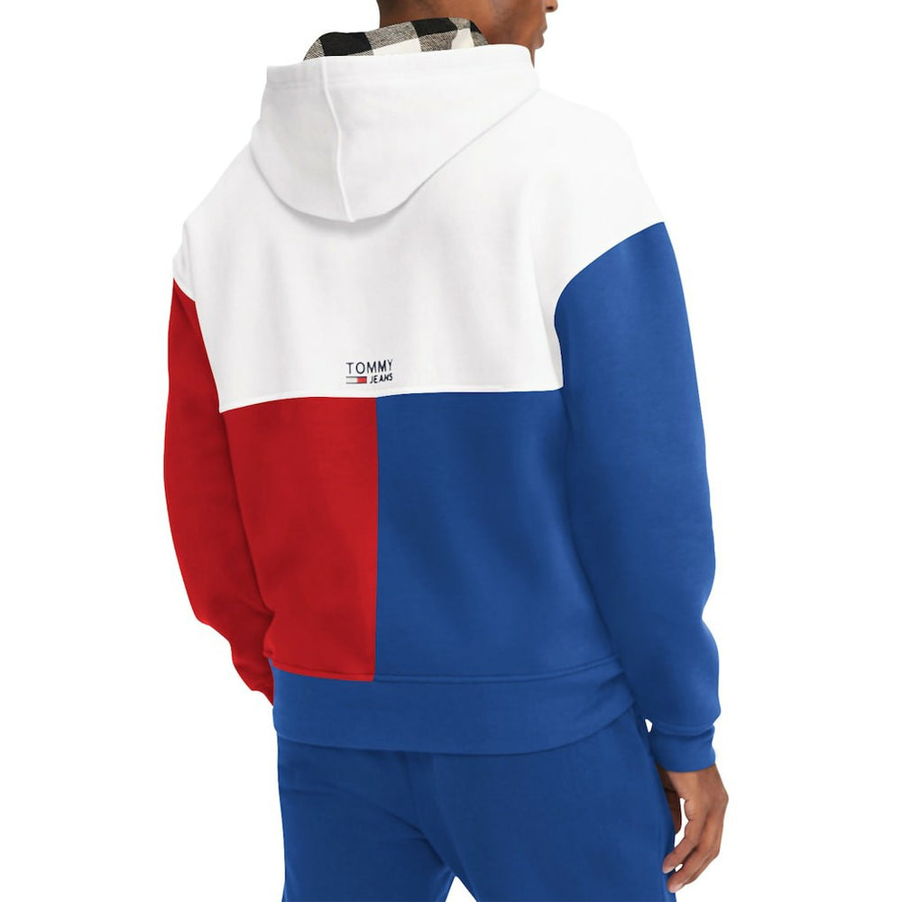NBA - Philadelphia 76ers Tommy Jeans Andrew Split Pullover Hoodie - White/Red