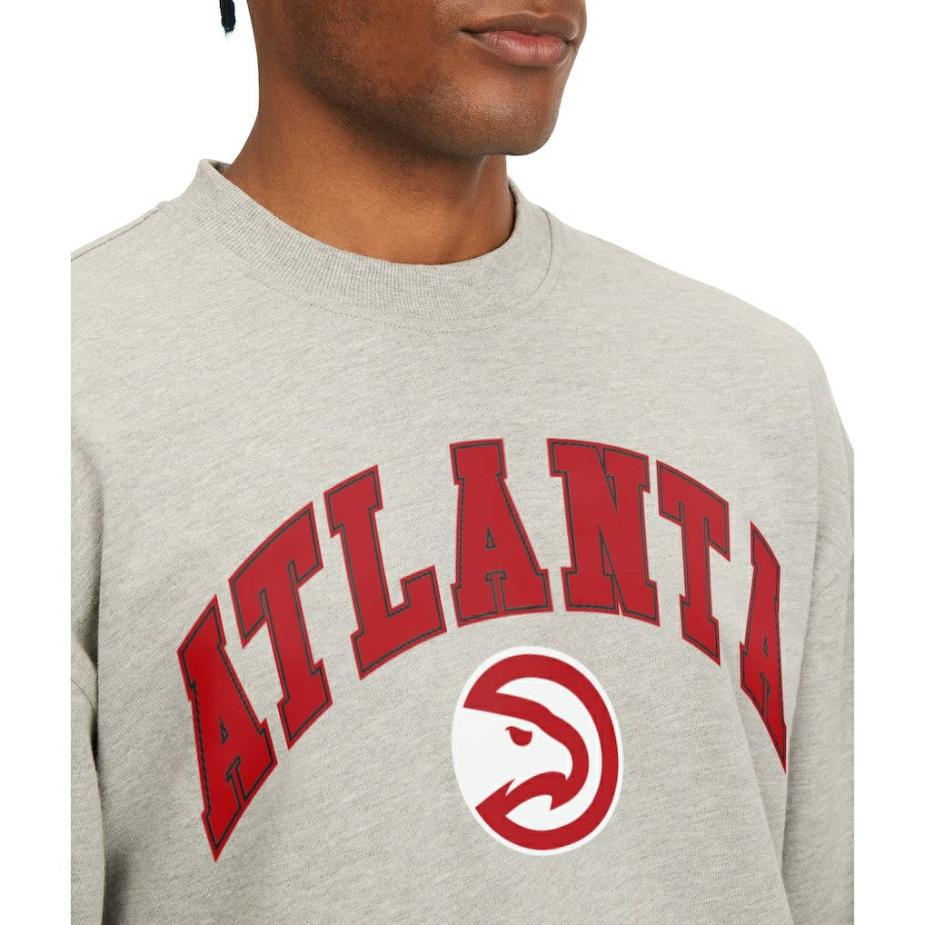 NBA - Atlanta Hawks Tommy Jeans James Patch Pullover Sweatshirt - Gray