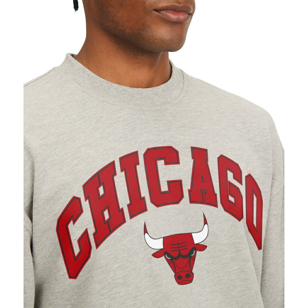 NBA - Chicago Bulls Tommy Jeans James Patch Pullover Sweatshirt - Gray