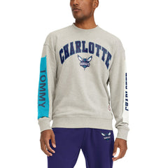 NBA - Charlotte Hornets Tommy Jeans James Patch Pullover Sweatshirt - Gray