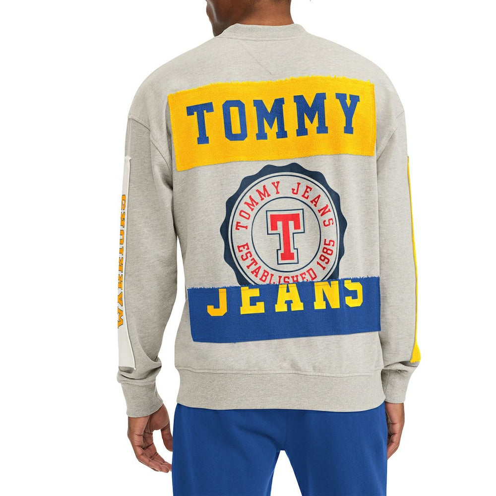 NBA - Golden State Warriors Tommy Jeans James Patch Pullover Sweatshirt - Gray