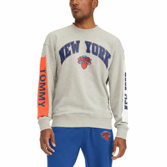 NBA - New York Knicks Tommy Jeans James Patch Pullover Sweatshirt - Gray