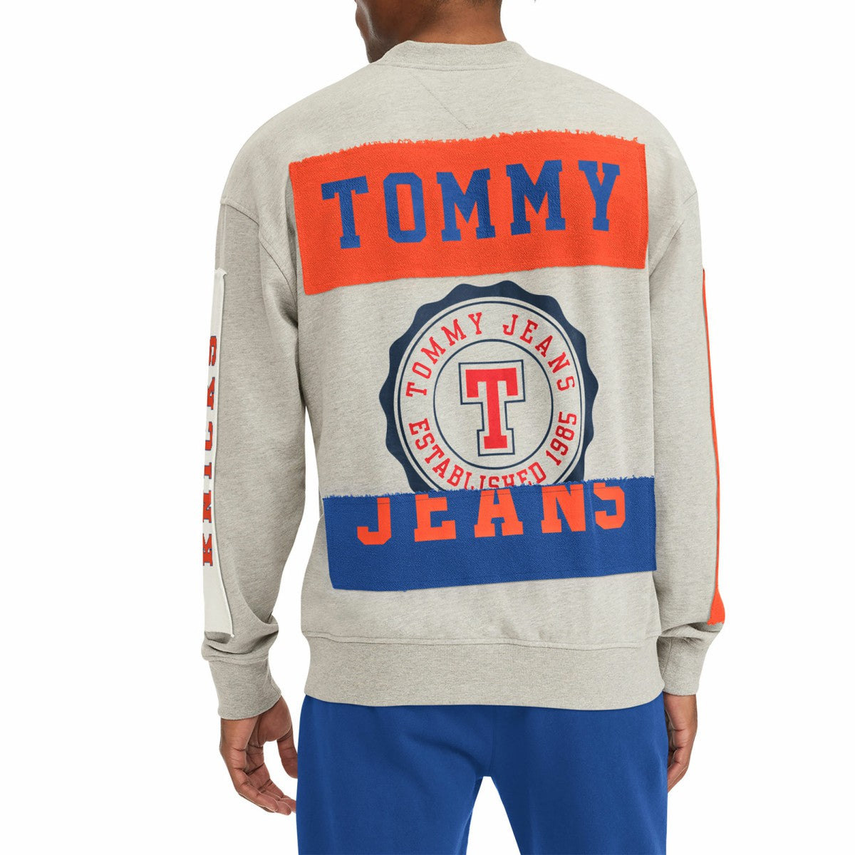 NBA - New York Knicks Tommy Jeans James Patch Pullover Sweatshirt - Gray