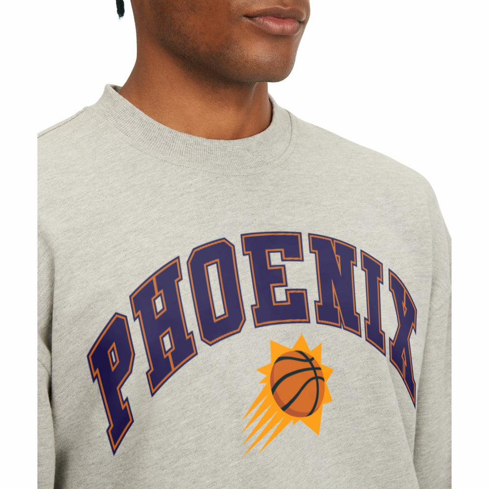 NBA - Phoenix Suns Tommy Jeans James Patch Pullover Sweatshirt - Gray