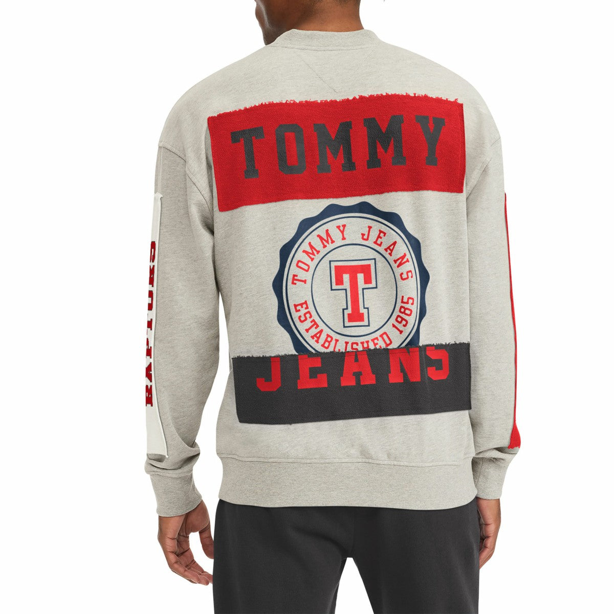 NBA - Toronto Raptors Tommy Jeans James Patch Pullover Sweatshirt - Gray