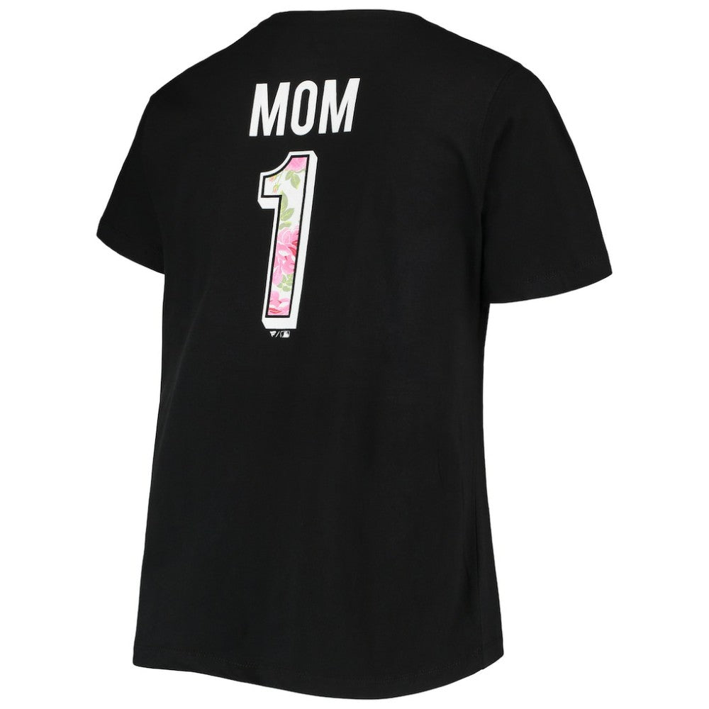 San Francisco Giants Women's Plus Size #1 Mom 2-Hit V-Neck T-Shirt Sale