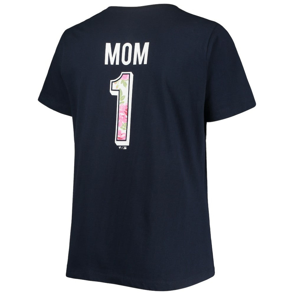 Boston Red Sox Women's Plus Size #1 Mom 2-Hit V-Neck T-Shirt for sale