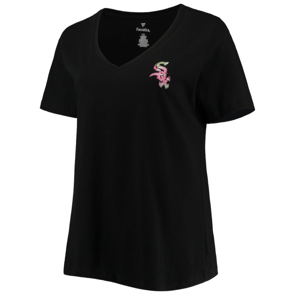 Chicago White Sox Women's Plus Size #1 Mom 2-Hit V-Neck T-Shirt discount