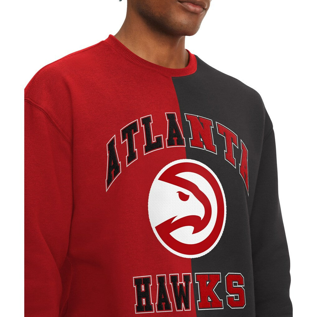 NBA - Atlanta Hawks Tommy Jeans Keith Split Pullover Sweatshirt - Red/Black