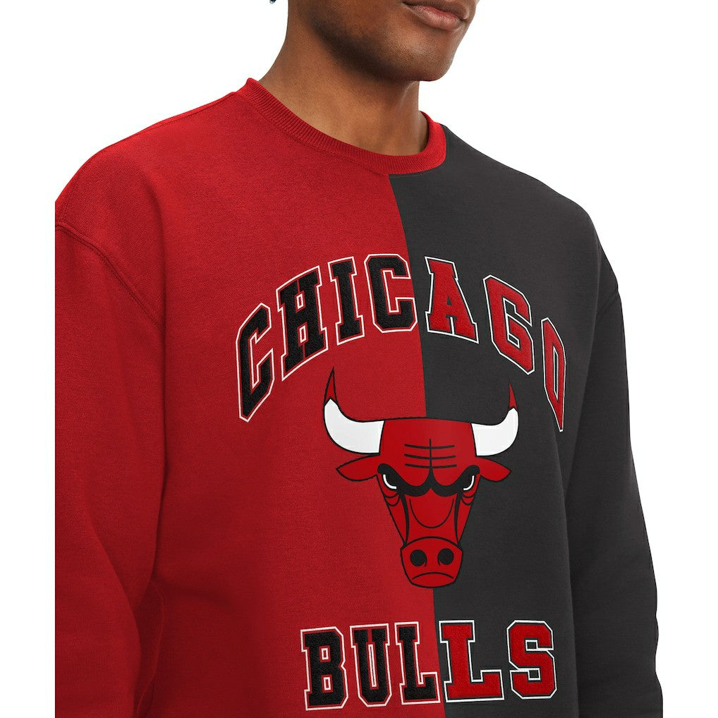 NBA - Chicago Bulls Tommy Jeans Keith Split Pullover Sweatshirt - Red/Black