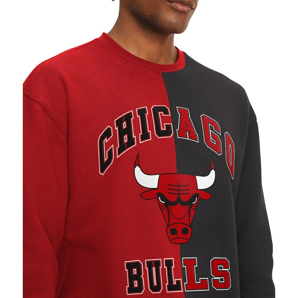 NBA - Chicago Bulls Tommy Jeans Keith Split Pullover Sweatshirt - Red/Black
