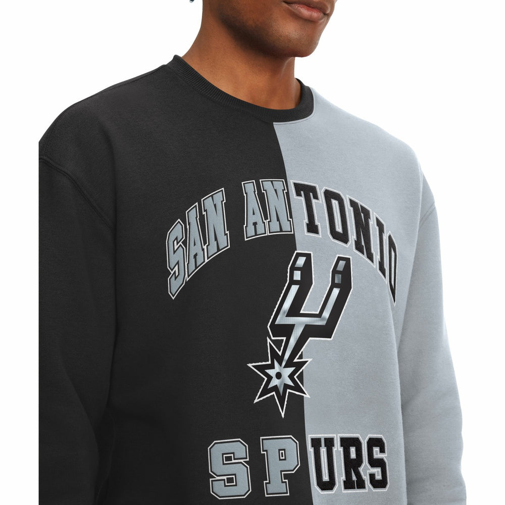 NBA - San Antonio Spurs Tommy Jeans Keith Split Pullover Sweatshirt - Black/Gray