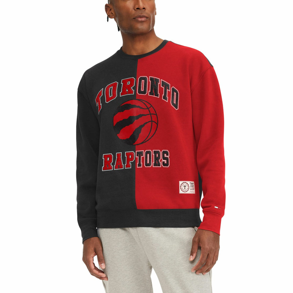 NBA - Toronto Raptors Tommy Jeans Keith Split Pullover Sweatshirt - Red/Black