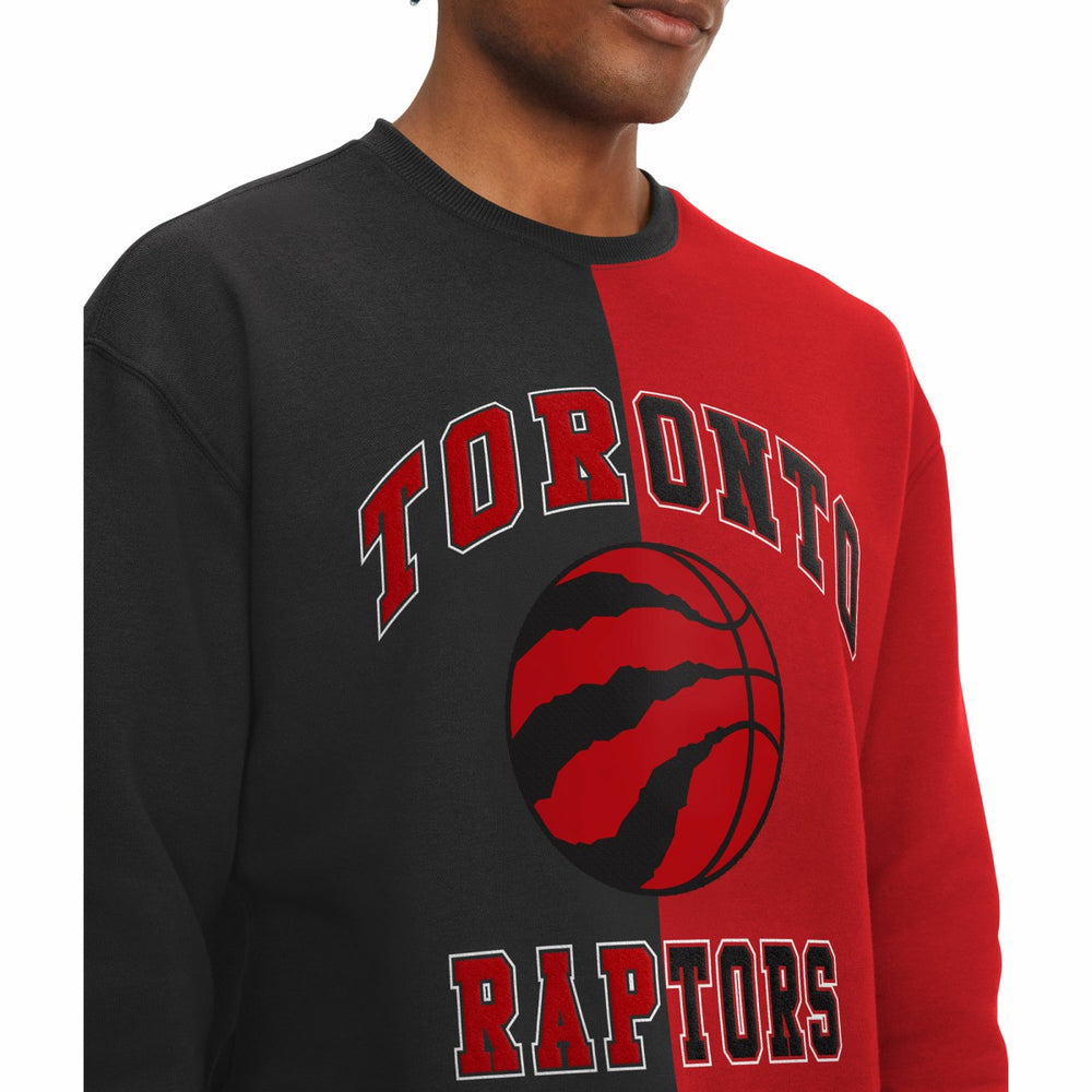 NBA - Toronto Raptors Tommy Jeans Keith Split Pullover Sweatshirt - Red/Black