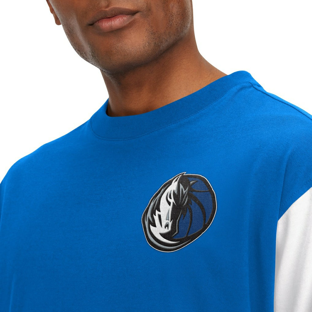 NBA - Dallas Mavericks Tommy Jeans Richie Color Block Long Sleeve T-Shirt - Royal