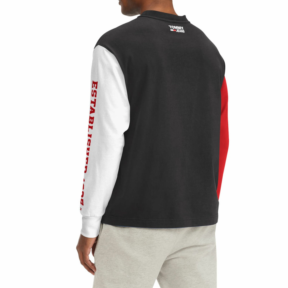 NBA - Toronto Raptors Tommy Jeans Richie Color Block Long Sleeve T-Shirt - Black