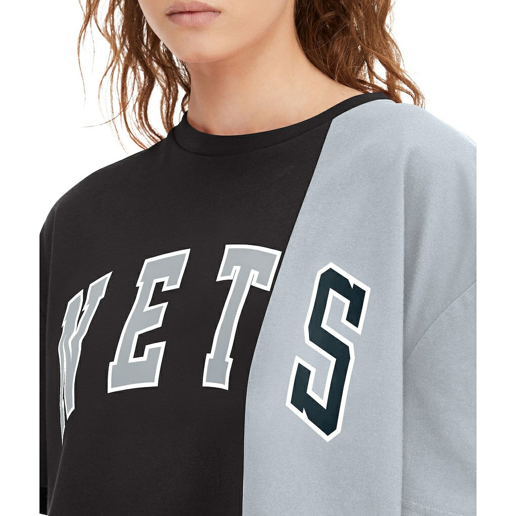 NBA - Brooklyn Nets Tommy Jeans Women's Betsy Relaxed Crop T-Shirt - Black/White