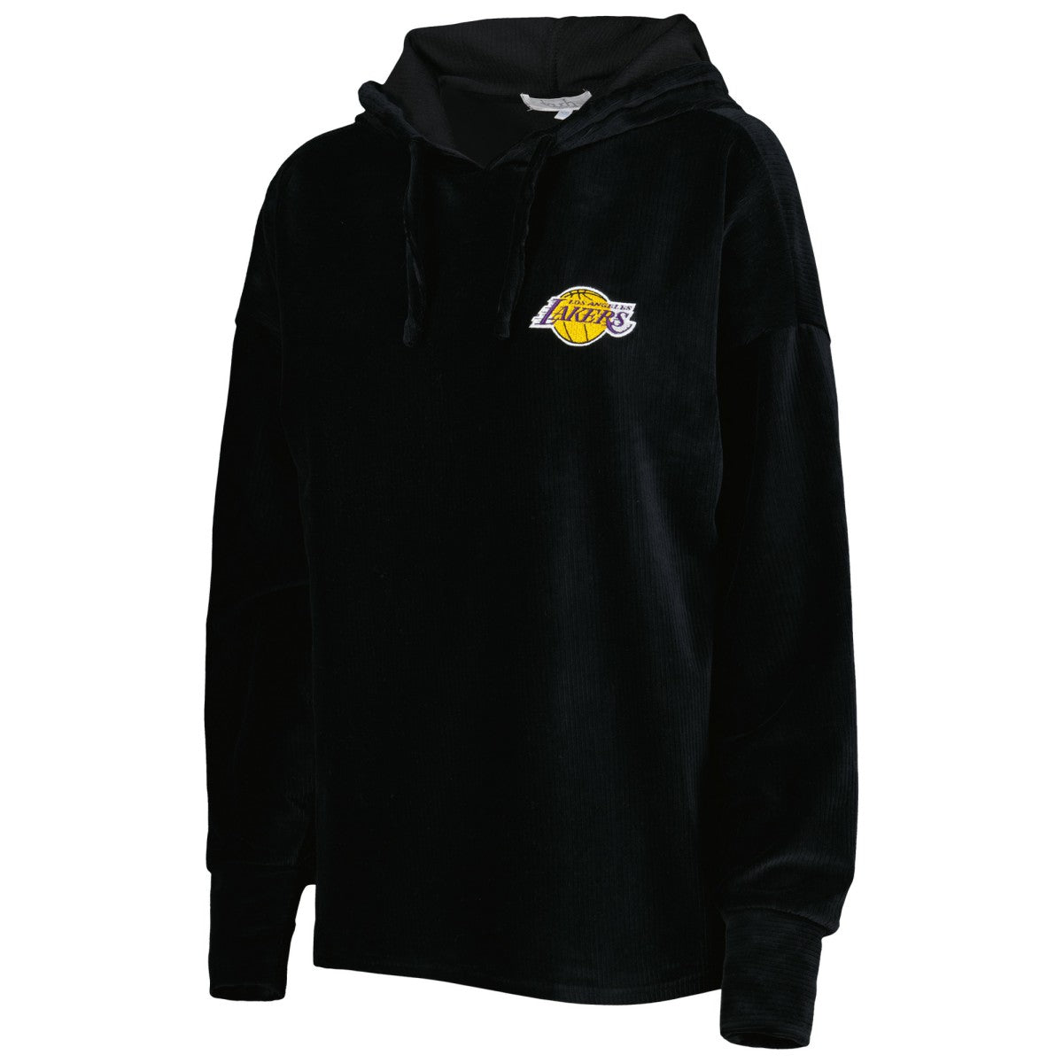 NBA - Los Angeles Lakers Touch Women's End Line Velour Pullover Hoodie - Black
