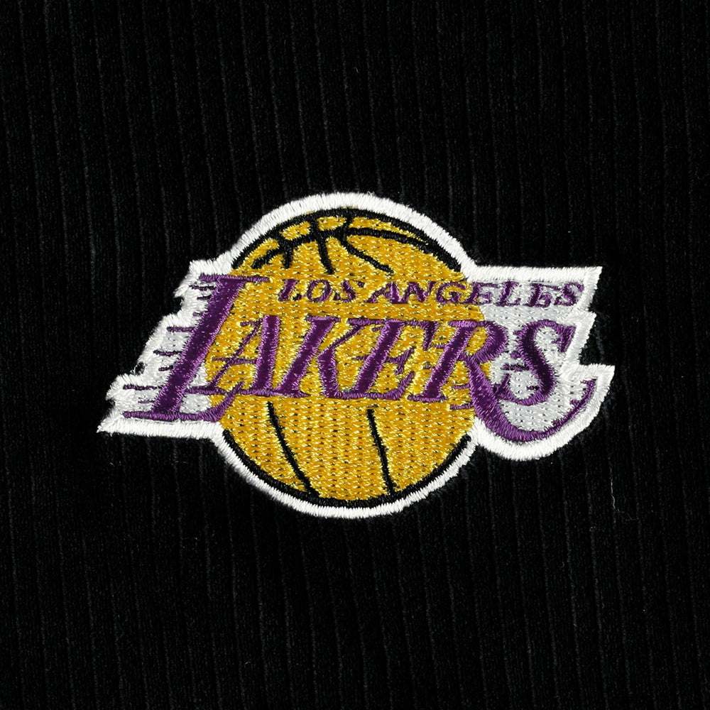 NBA - Los Angeles Lakers Touch Women's End Line Velour Pullover Hoodie - Black