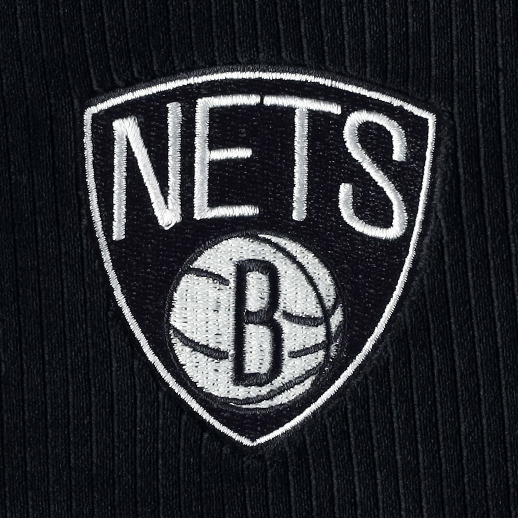 NBA - Brooklyn Nets Touch Women's End Line Velour Pullover Hoodie - Black