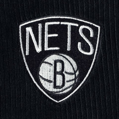 NBA - Brooklyn Nets Touch Women's End Line Velour Pullover Hoodie - Black