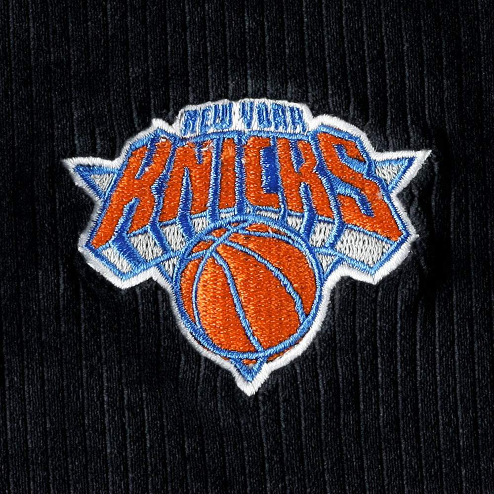 NBA - New York Knicks Touch Women's End Line Velour Pullover Hoodie - Black
