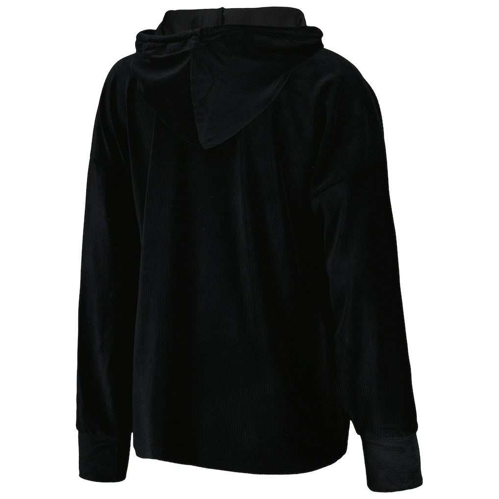 NBA - Philadelphia 76ers Touch Women's End Line Velour Pullover Hoodie - Black