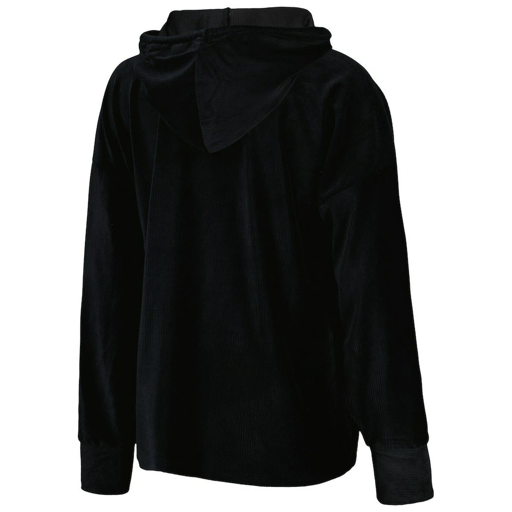 NBA - Philadelphia 76ers Touch Women's End Line Velour Pullover Hoodie - Black