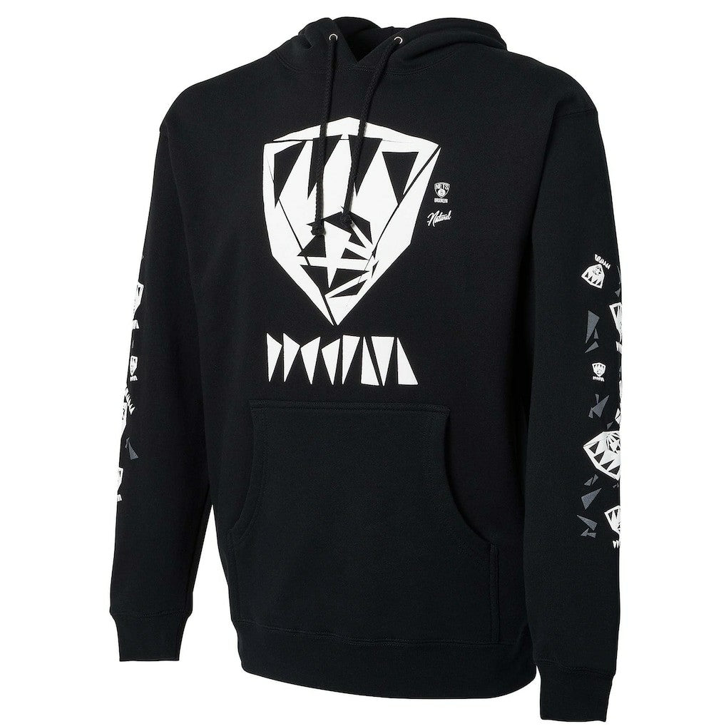 NBA - Brooklyn Nets NBA x Naturel No Caller ID Pullover Hoodie - Black