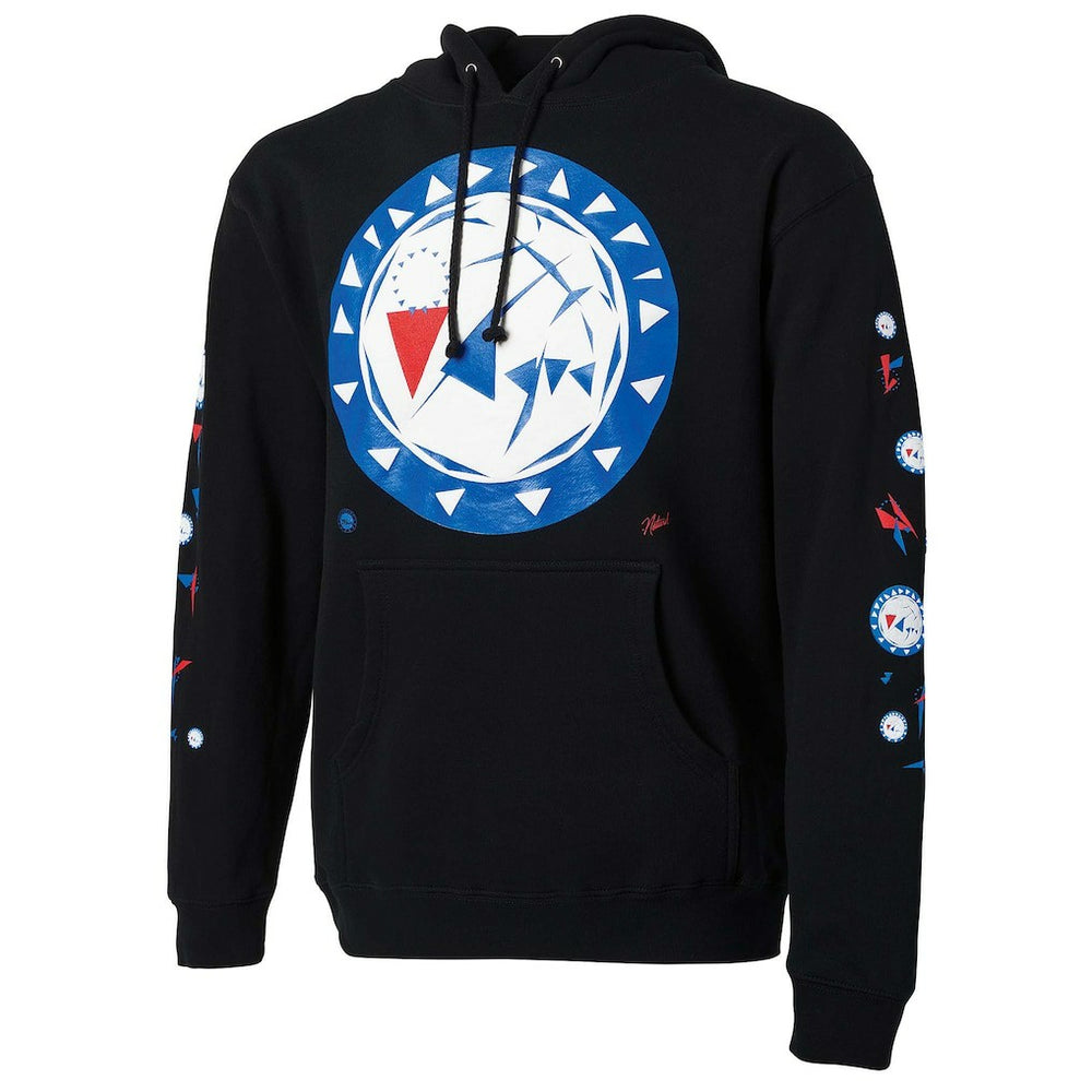 NBA - Philadelphia 76ers NBA x Naturel No Caller ID Pullover Hoodie - Black
