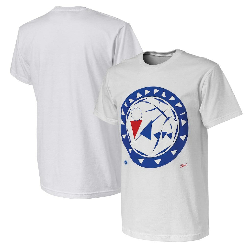 NBA - Philadelphia 76ers NBA x Naturel No Caller ID T-Shirt - White
