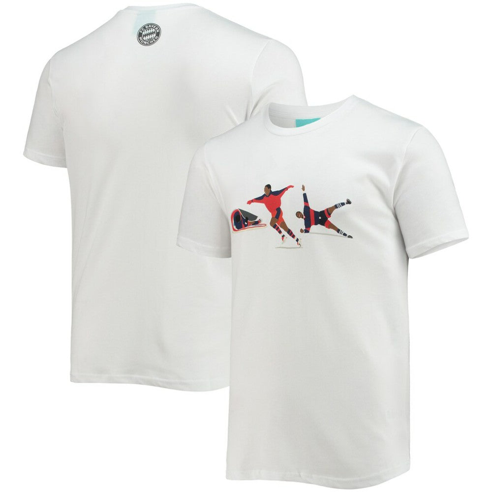 Giovane Élber Bayern Munich Hands-of-God T-Shirts - White