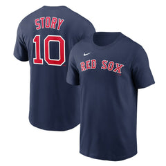 Trevor Story Boston Red Sox Nike Name & Number T-Shirt On Sale