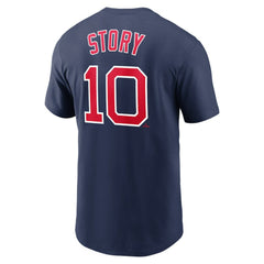 Trevor Story Boston Red Sox Nike Name & Number T-Shirt On Sale